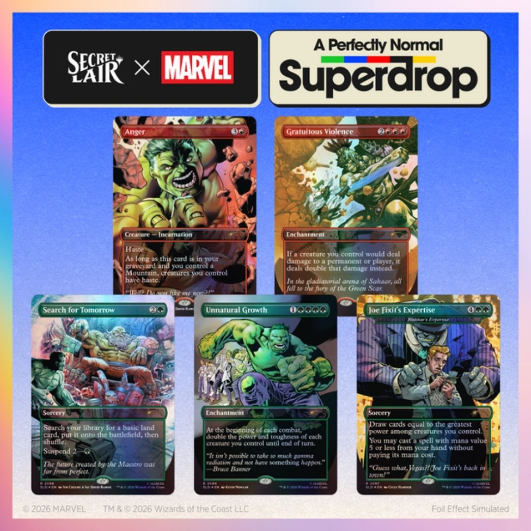 Magic The Gathering: Secret Lair x Marvel - Hulk SMASH!1