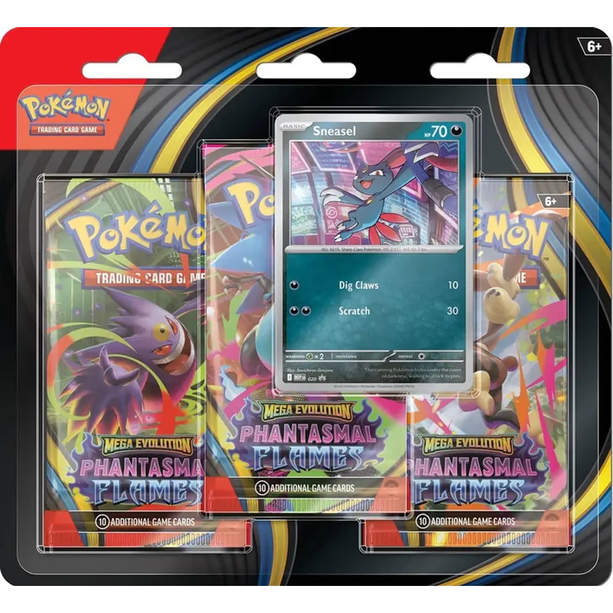 Pokémon: Mega Evolutions – Phantasmal Flames 3-Pack Blister2