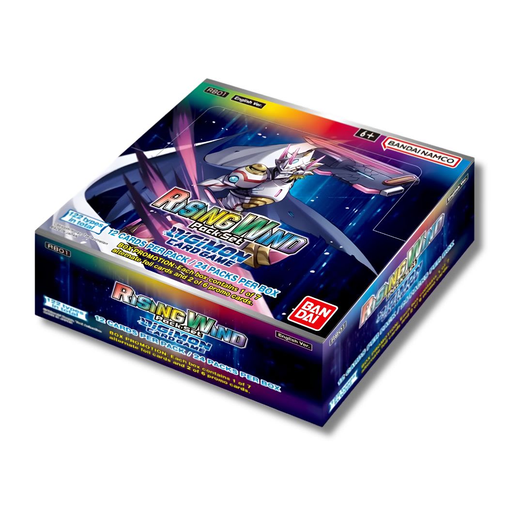 Digimon Card Game: RB01 RISING WIND Booster Display1