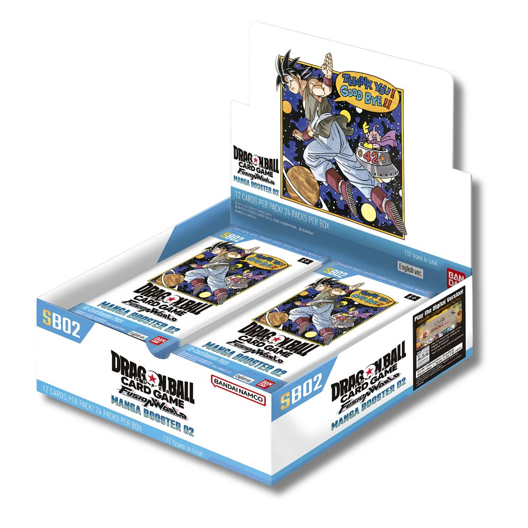 Dragon Ball Super Card Game Fusion World: SB02 Manga Booster 02 Booster Display1