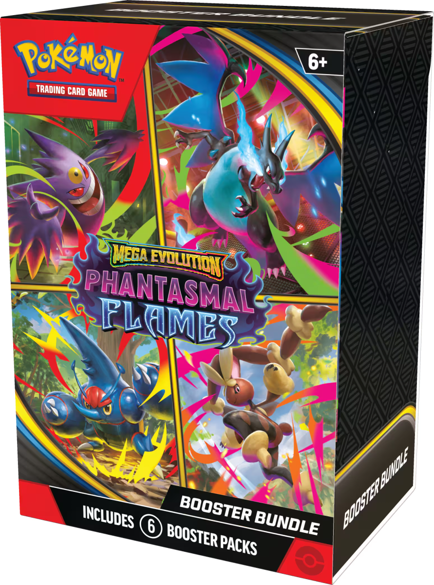 Pokémon: Mega Evolutions – Phantasmal Flames Booster Bundle1