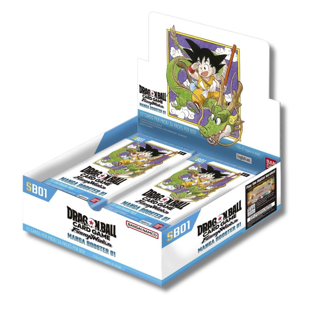 Dragon Ball Super Card Game Fusion World: SB01 Manga Booster 01 Booster Display1