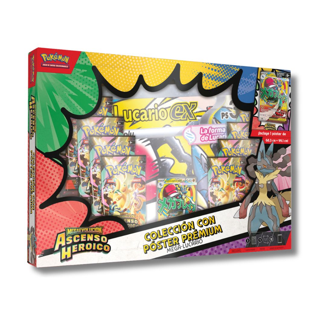 Pokémon: Ascenso Heroico - Colección con Póster Prémium de Megaevolución1