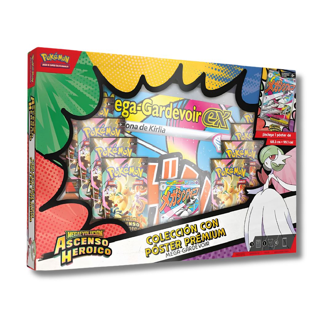 Pokémon: Ascenso Heroico - Colección con Póster Prémium de Megaevolución2