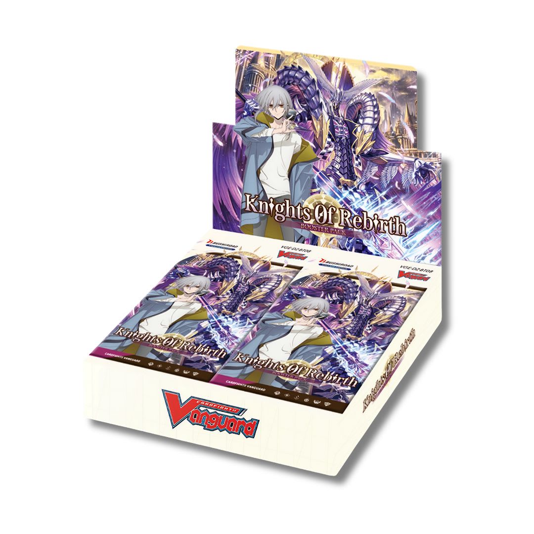 Cardfight Vanguard: VGE-DZ-BT08 Knights of Rebirth Booster Display2