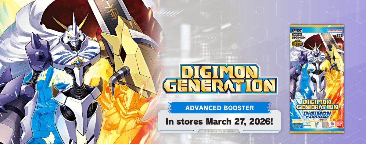 Digimon Card Game: AD01 Advance Booster Digimon Generation Booster Display1