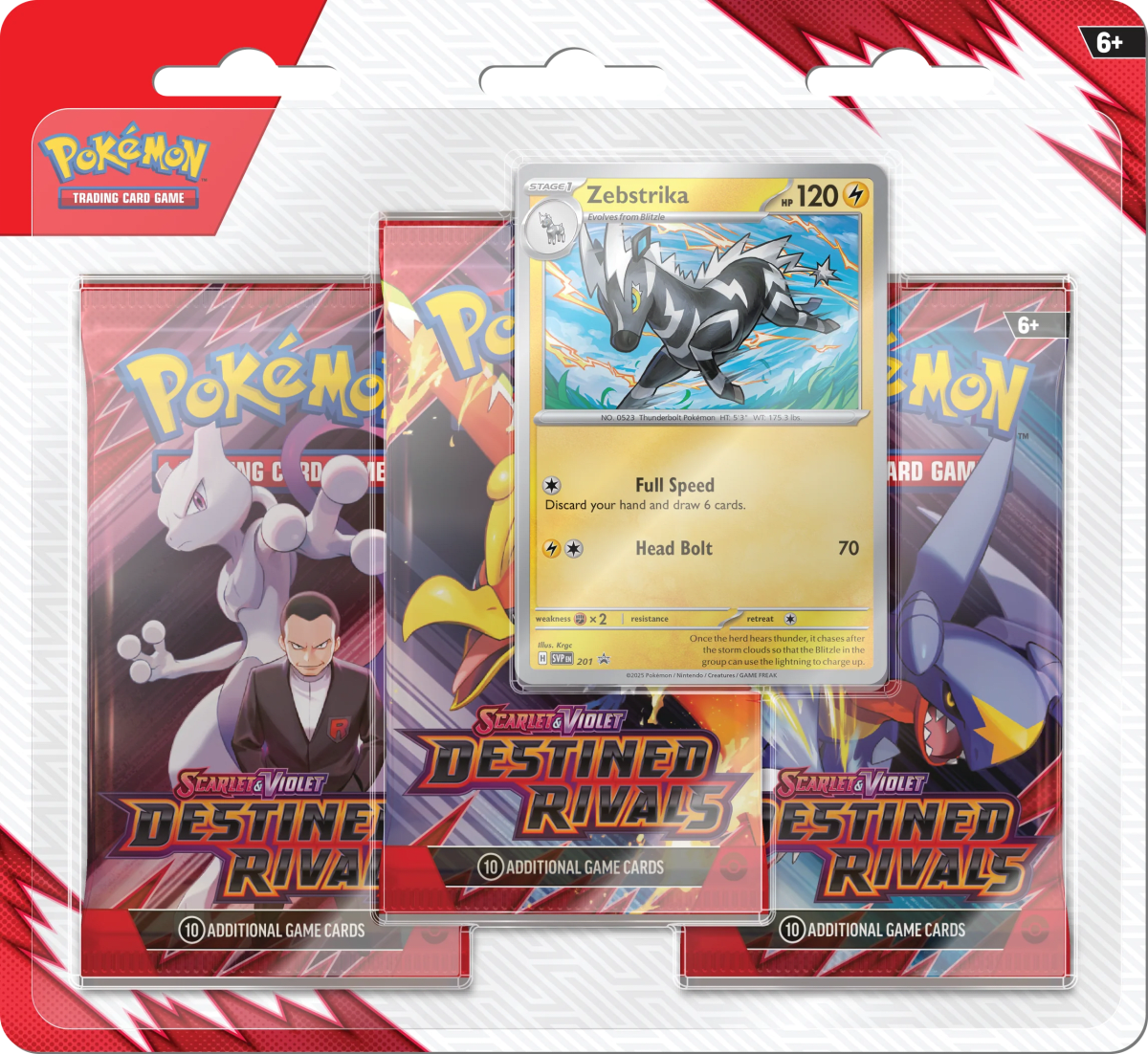 Pokémon: Destined Rivals 3-Pack Blister1