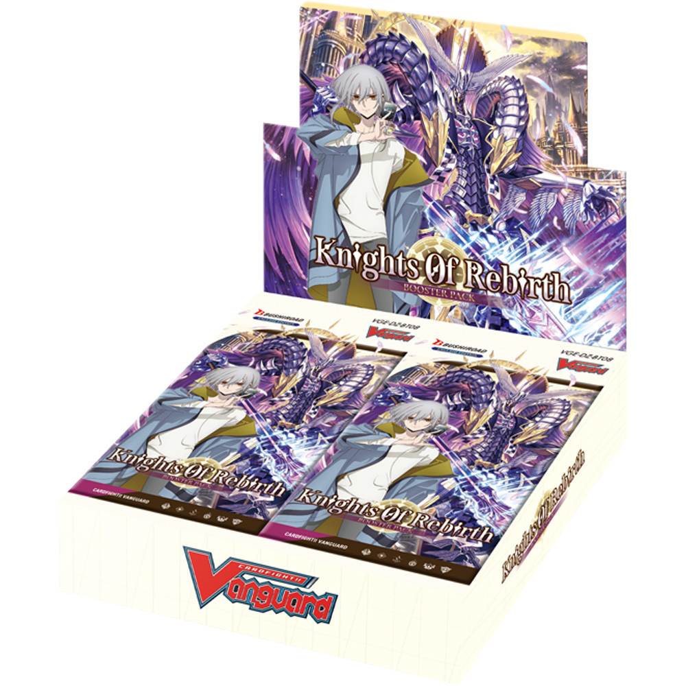 Cardfight Vanguard: VGE-DZ-BT08 Knights of Rebirth Booster Display1
