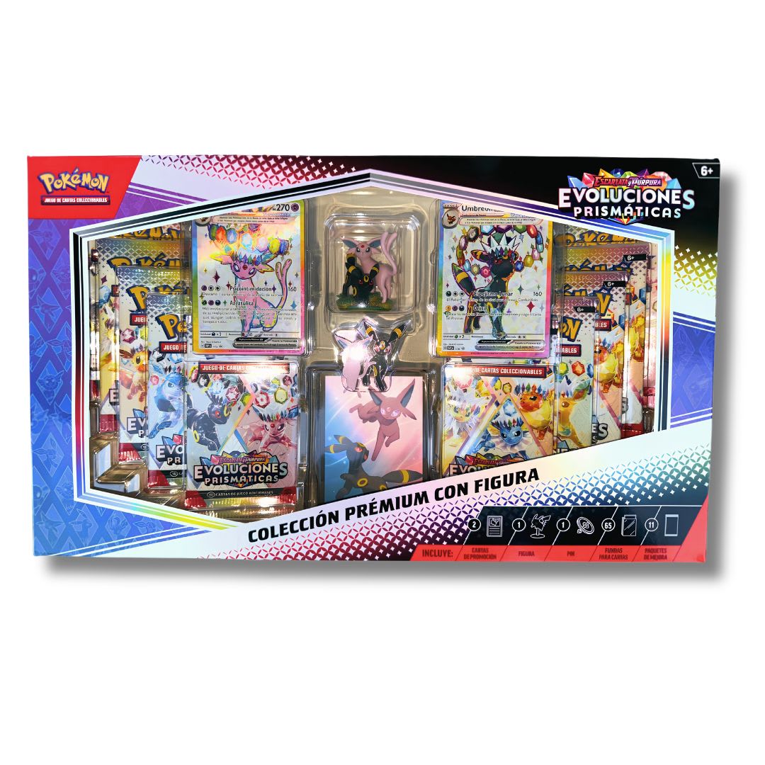 Pokémon: Evoluciones Prismáticas Colección Prémium con Figura1