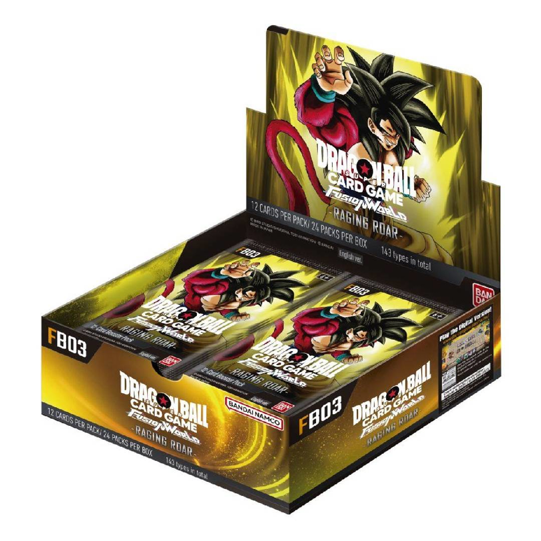 Dragon Ball Super Card Game Fusion World: FB03 Raging Roar Booster Display1