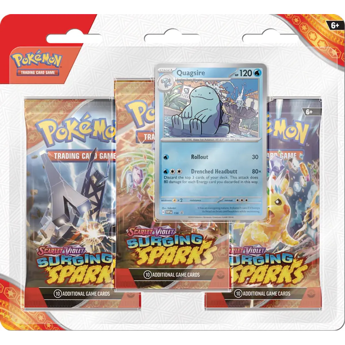 Pokémon: Surging Sparks 3-Pack Blister1