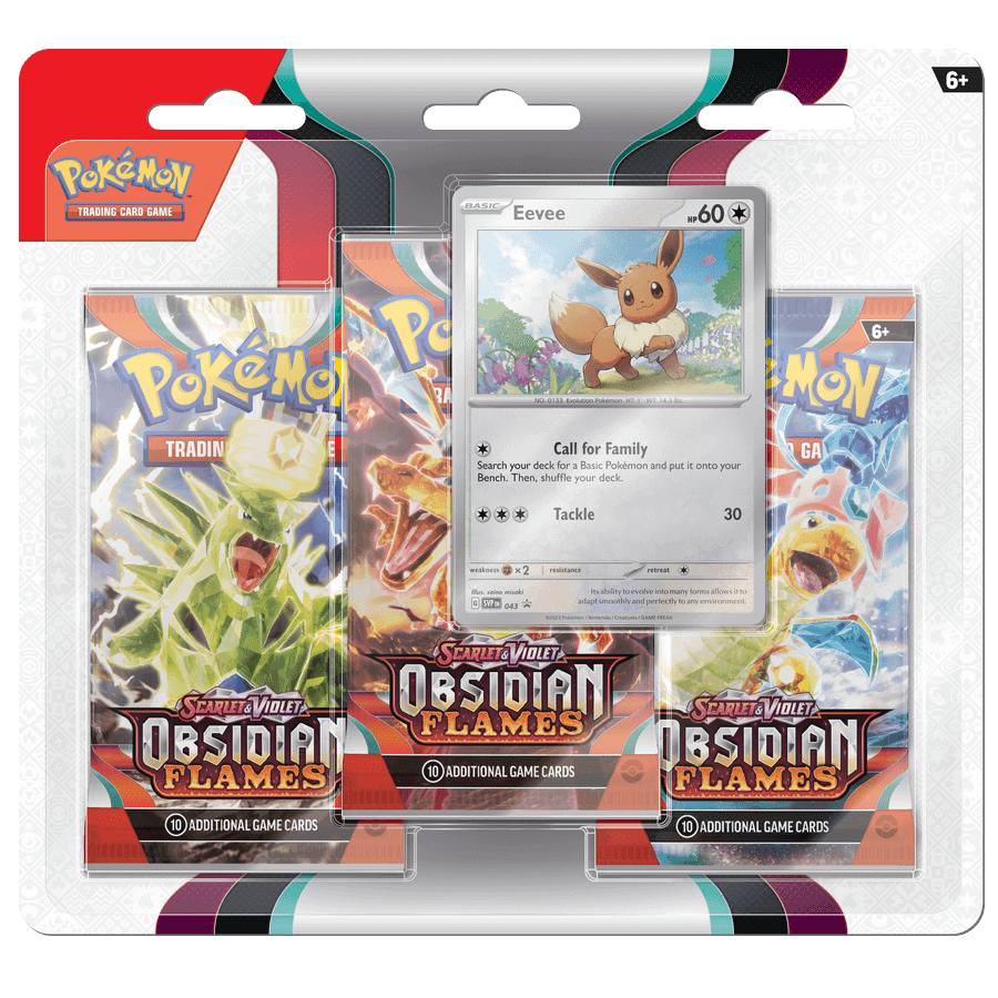 Pokémon: Obsidian Flames 3-Pack Blister1