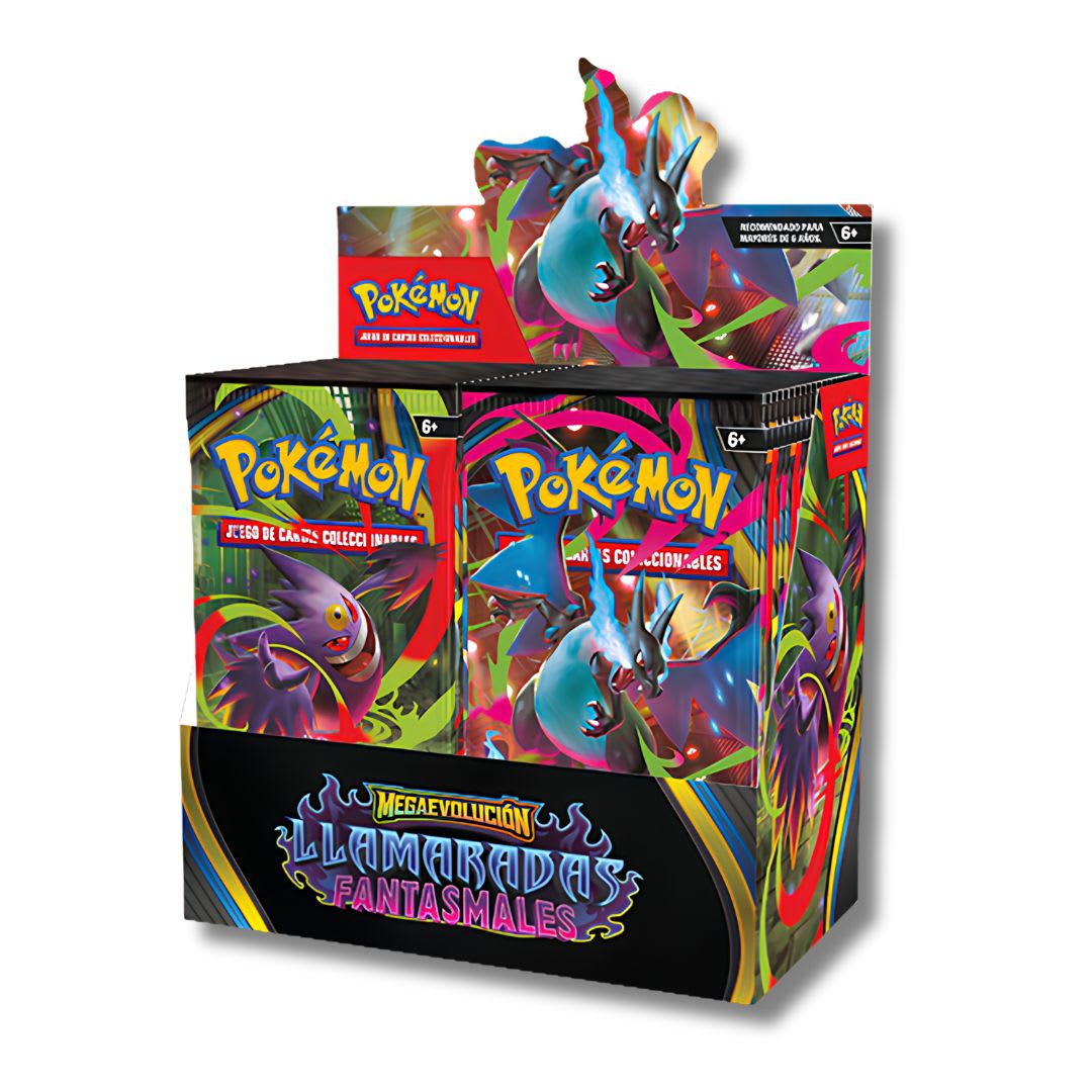 Pokémon: Megaevolución – Llamaradas Fantasmales Caja de Sobres1