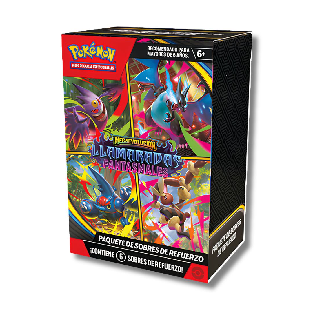 Pokémon: Megaevolución – Llamaradas Fantasmales Paquete de Sobres de Refuerzo1