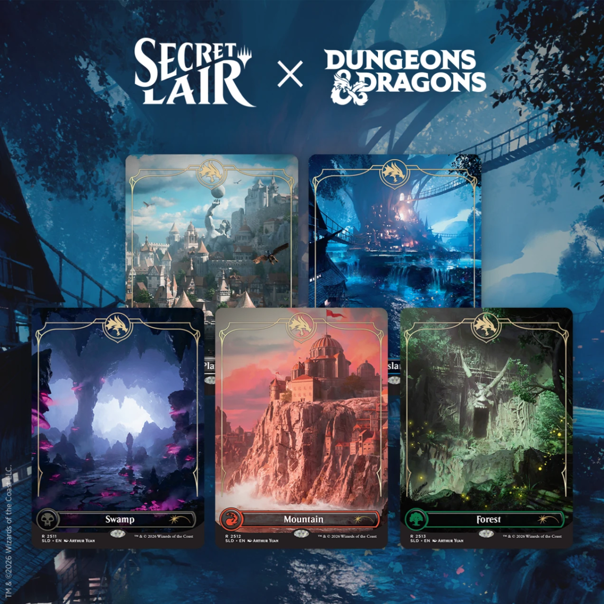 Magic the Gathering: Secret Lair - Dungeons & Dragons: Lands of Forgotten Realms1