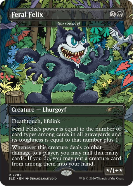 Magic the Gathering: Secret Lair - Felix the Cat: Magic Bag of Tricks2