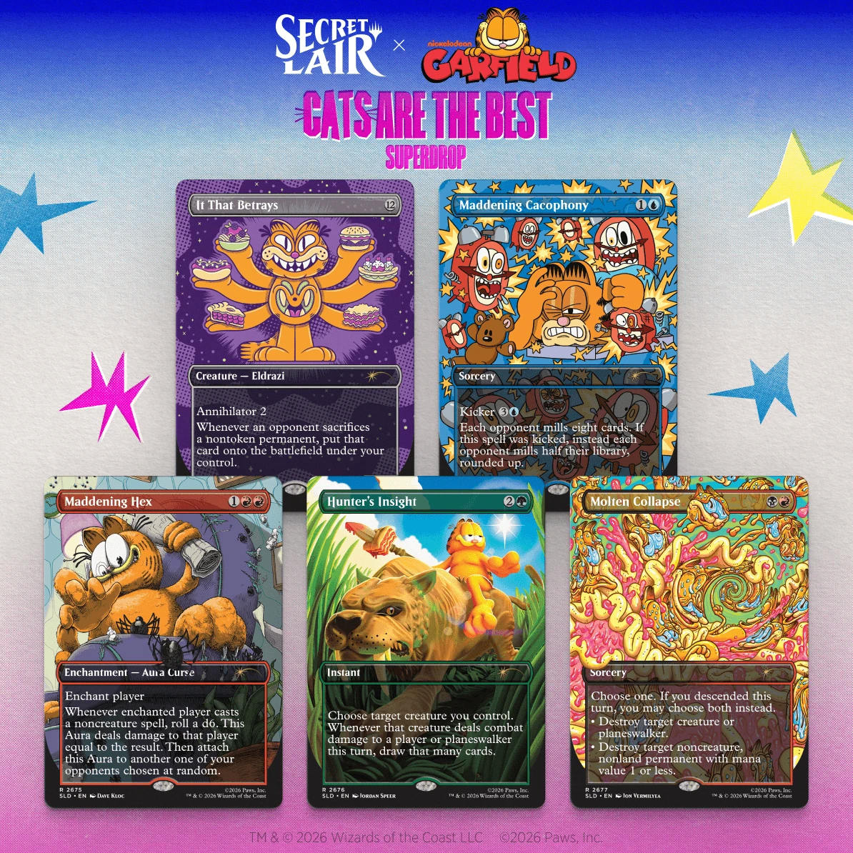 Magic the Gathering: Secret Lair - Garfield: Our Only Thought is to Entertain You1
