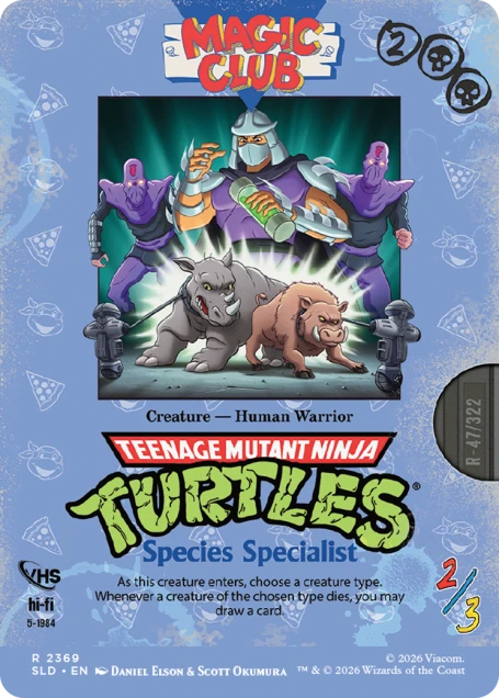Magic the Gathering: Secret Lair - Teenage Mutant Ninja Turtles: VHS Villain7