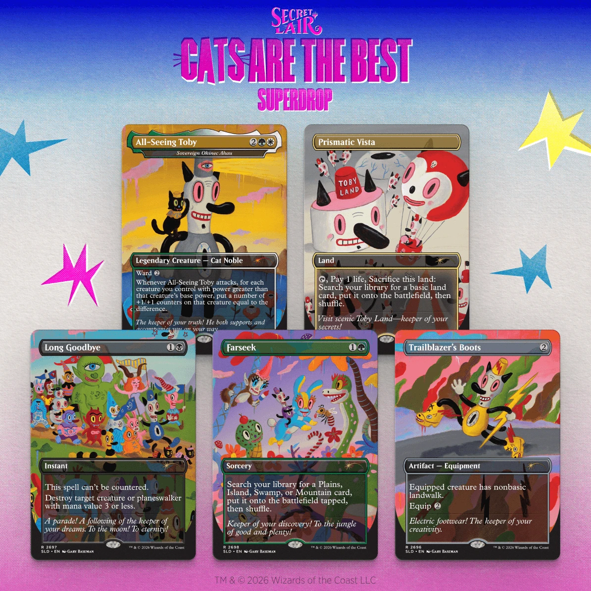 Magic the Gathering: Secret Lair - Toby’s Journey by Gary Baseman1