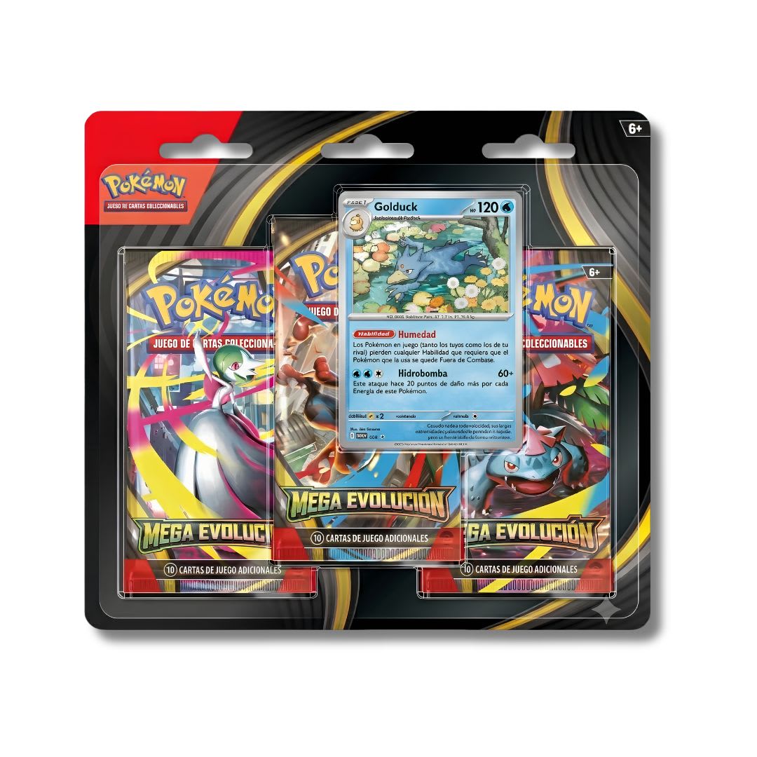 Pokémon: Megaevolución Blister de 3 Sobres de Refuerzo1