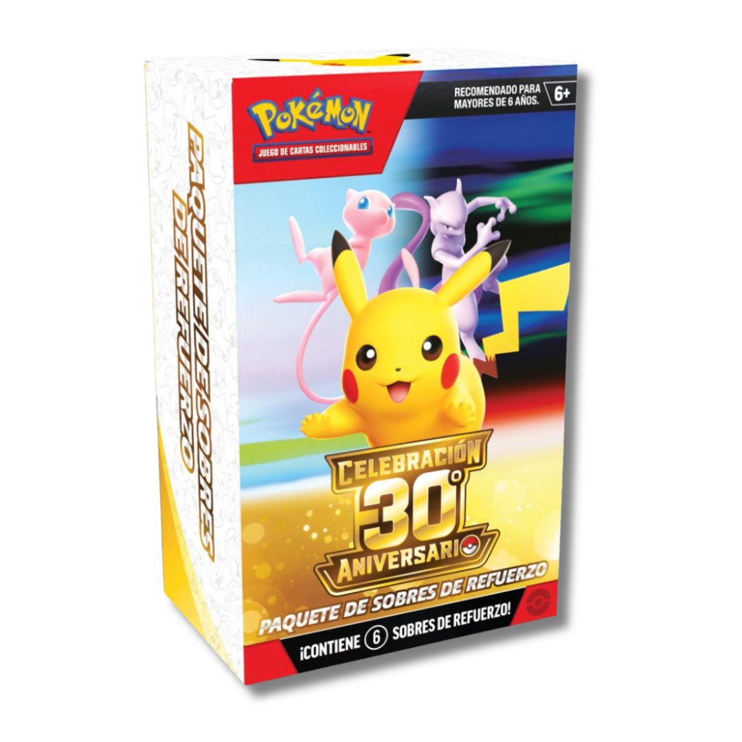 [PREVENTA] Pokémon JCC: Paquete de Sobres de Refuerzo de Celebración 30.º Aniversario1