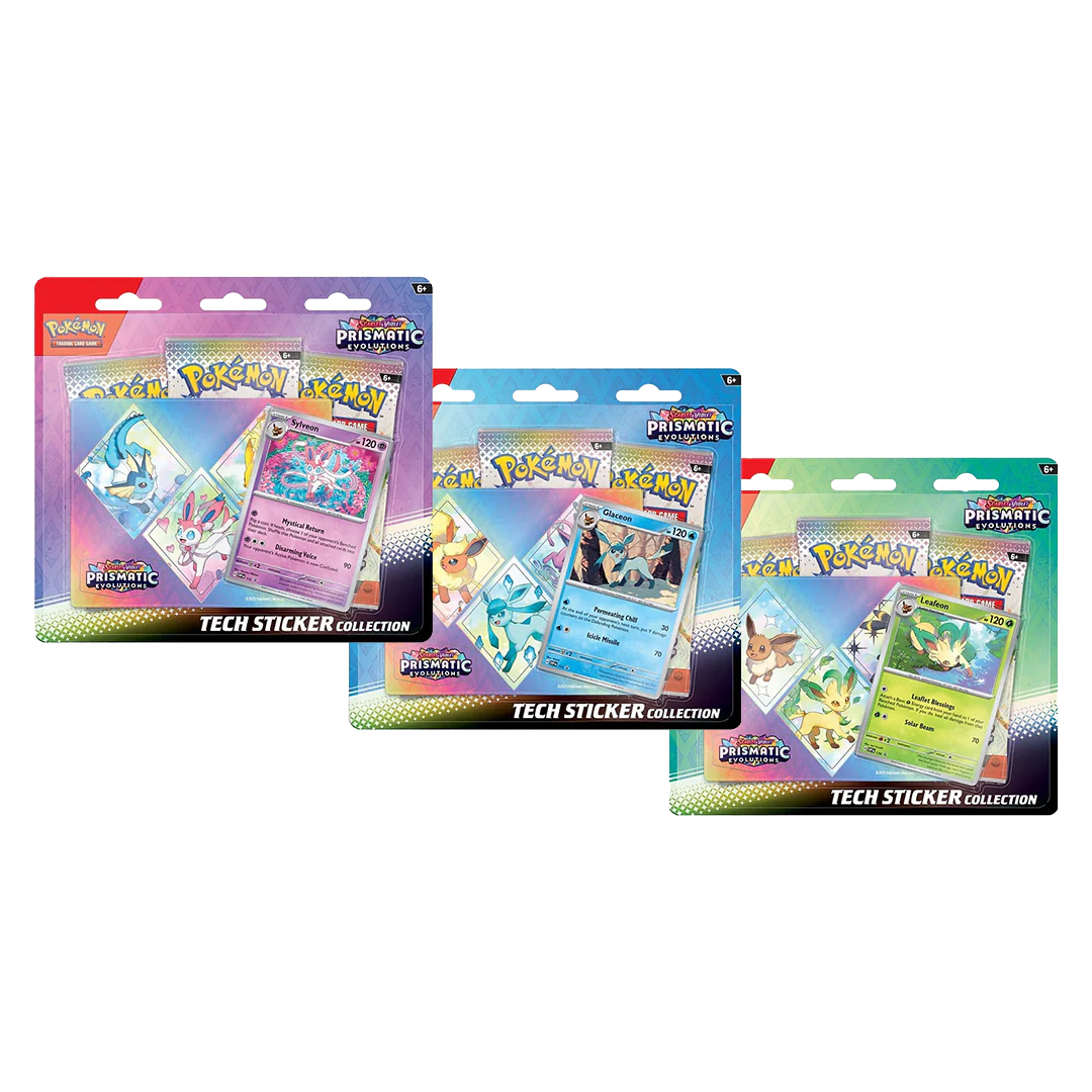 Pokémon: Prismatic Evolutions Tech Sticker Collection1