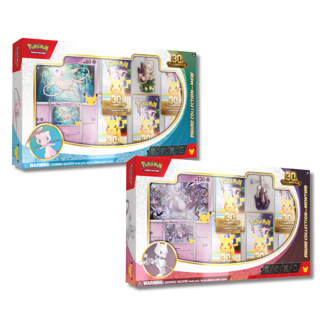 [PREVENTA] Pokémon TCG: 30th Celebration Figure Collection—Mew & Mewtwo1