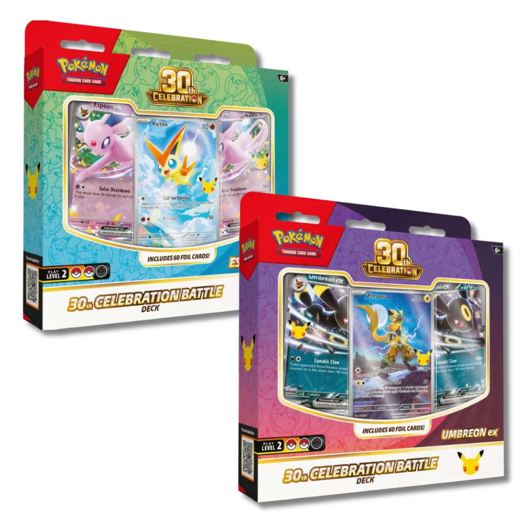 [PREVENTA] Pokémon TCG: 30th Celebration Battle Deck—Espeon ex & Umbreon ex1