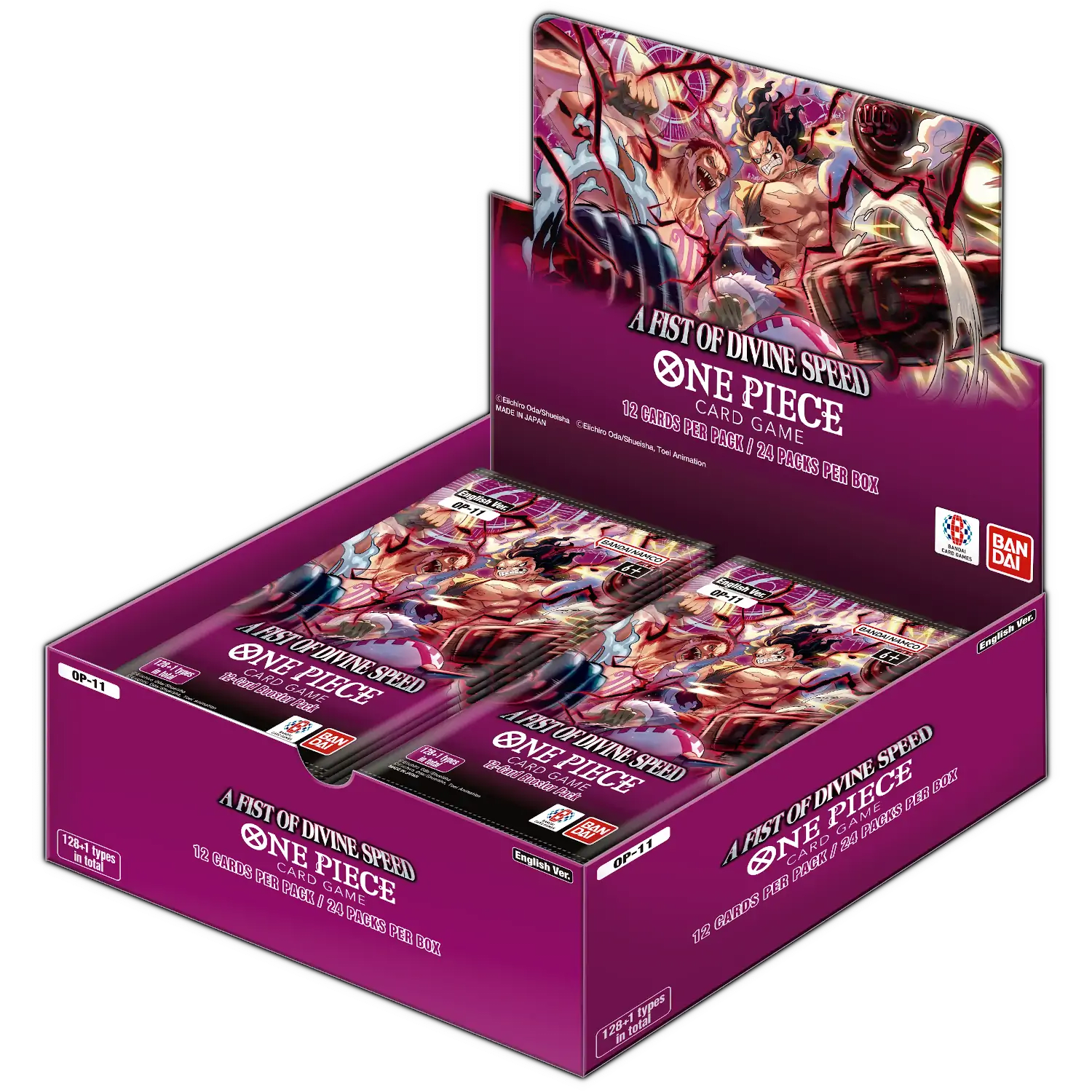 ONE PIECE カードゲーム OP-11 4個セット One Piece Card Game: OP11 A Fist of Divine Speed Booster Display