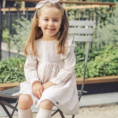 Vestido Ina flores rosa1