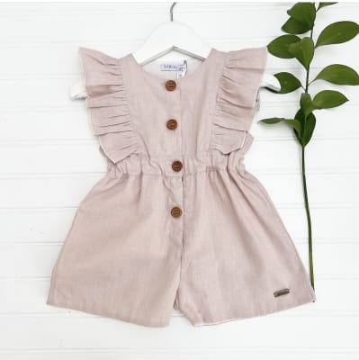 Enterito short Lino Rosa1