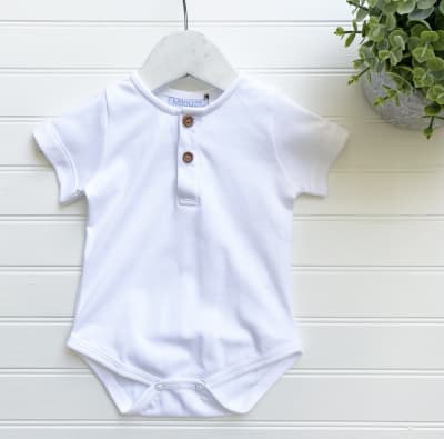 Body Pima m/c blanco niño1