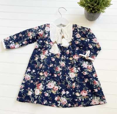 Vestido Cala flor azul1