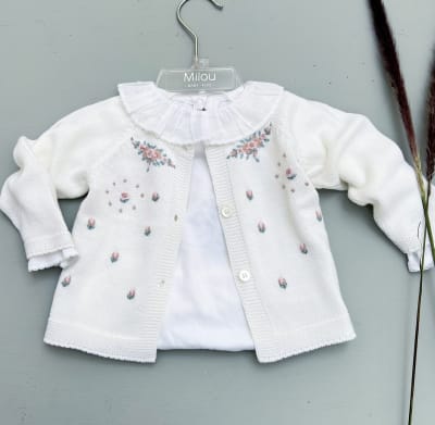 CHALECO BORDADO BLANCO