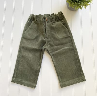 PANTALON NIÑO COT VERDE1