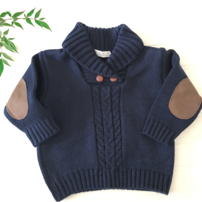 SWEATER SMOCKING NIÑO AZUL