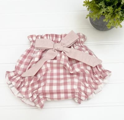 Cubrepañal Cuadros Rosa1