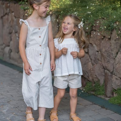 Enterito listado beige niña1