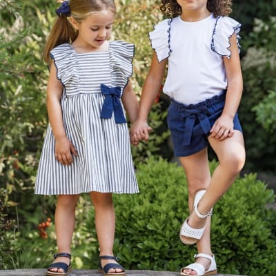 Vestido listado azul2