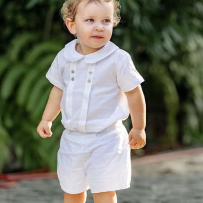 CJTO BAUTIZO PIQUE BLANCO