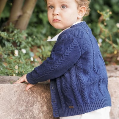 Chaleco Trenzas Azul