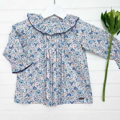 BLUSA PAYA M/L FLORES AZUL1