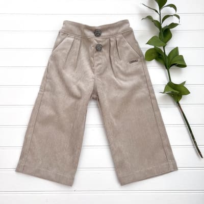 Pantalon niña cotele arena3