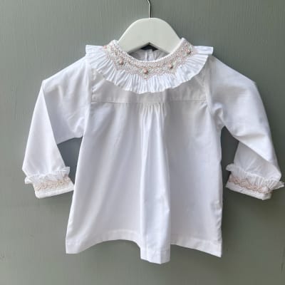 Blusa bordada smock m/l