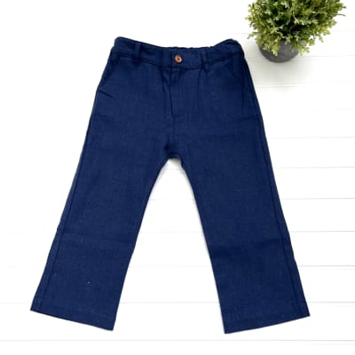 Pantalon niño Lino Azul