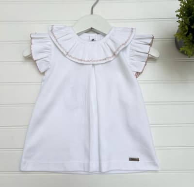 Polera Bobo bordado rosa