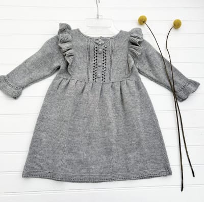 Vestido Ema tejido gris