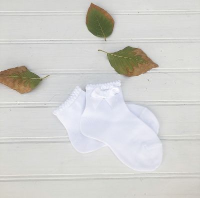 CALCETIN CORTO LAZO BLANCO