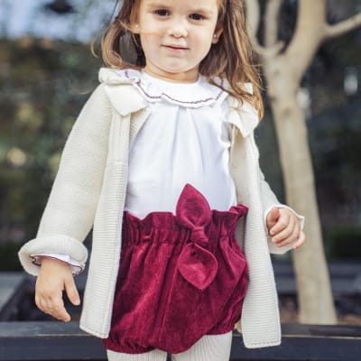 Cubrepañal cotele burdeo