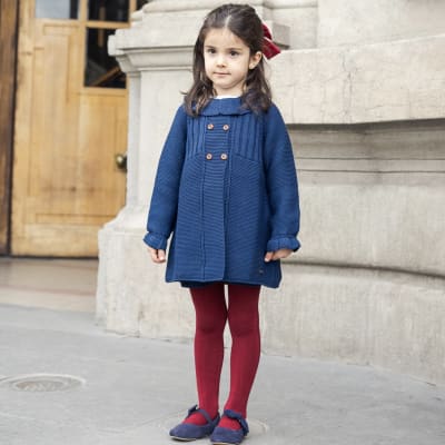 Abrigo niña Tej Azul1